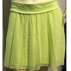 NWT NEON GREEN HIGH LOW MINI SKIRT